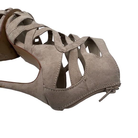 Aldo Tan Suede Gladiator Heeled Sandals Size 7.5 Women’s - Picture 9 of 10
